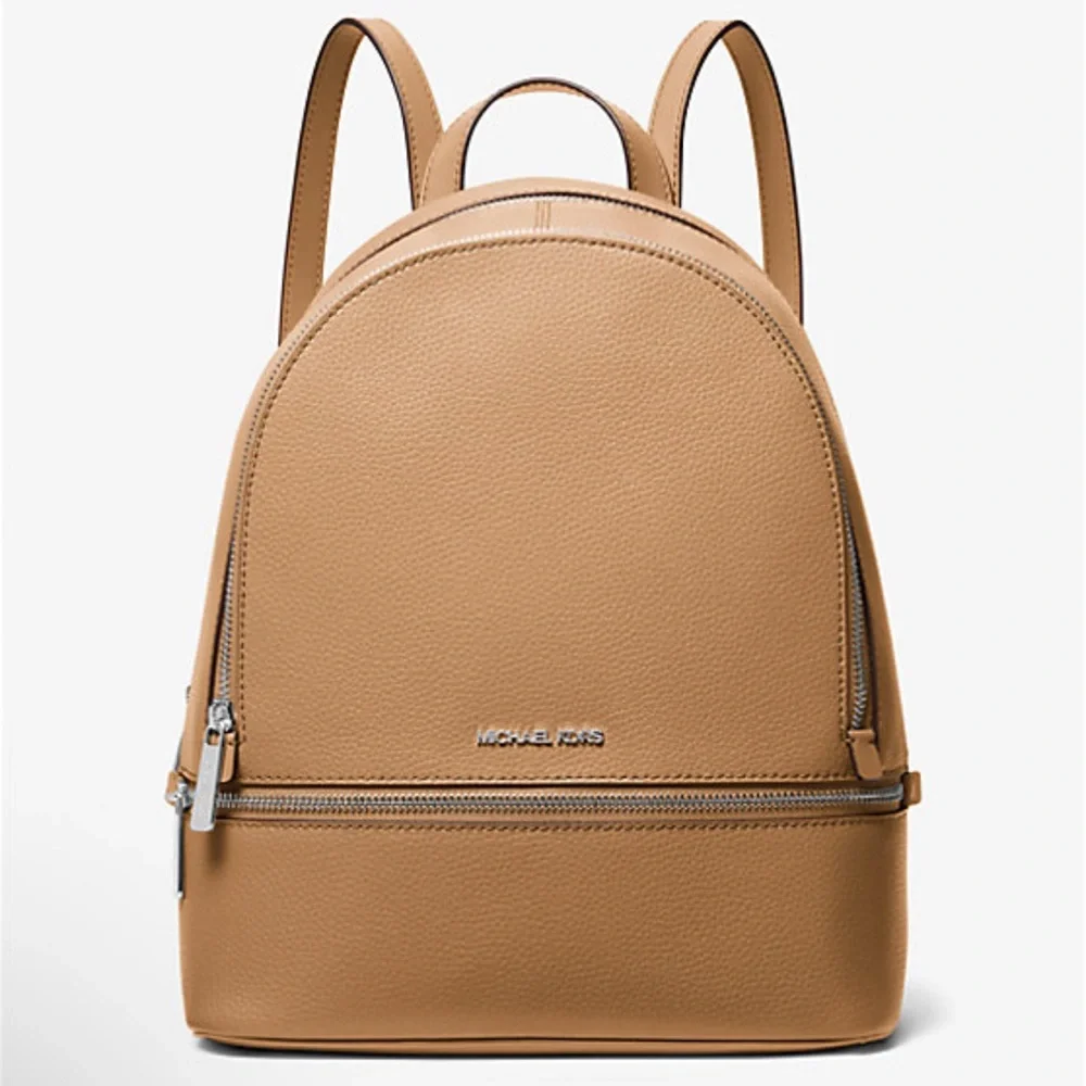 MICHAEL KORS Rhea Medium Pebbled Leather Zip Backpack
PEANUT
NWT MK - Picture 3 of 16